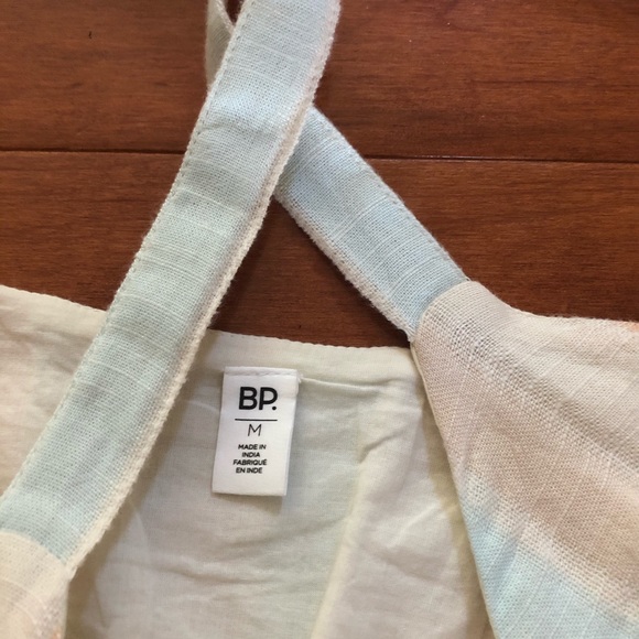 NWT 👗BP Button Front Stripe V Neck Dress Size M - Picture 5 of 16
